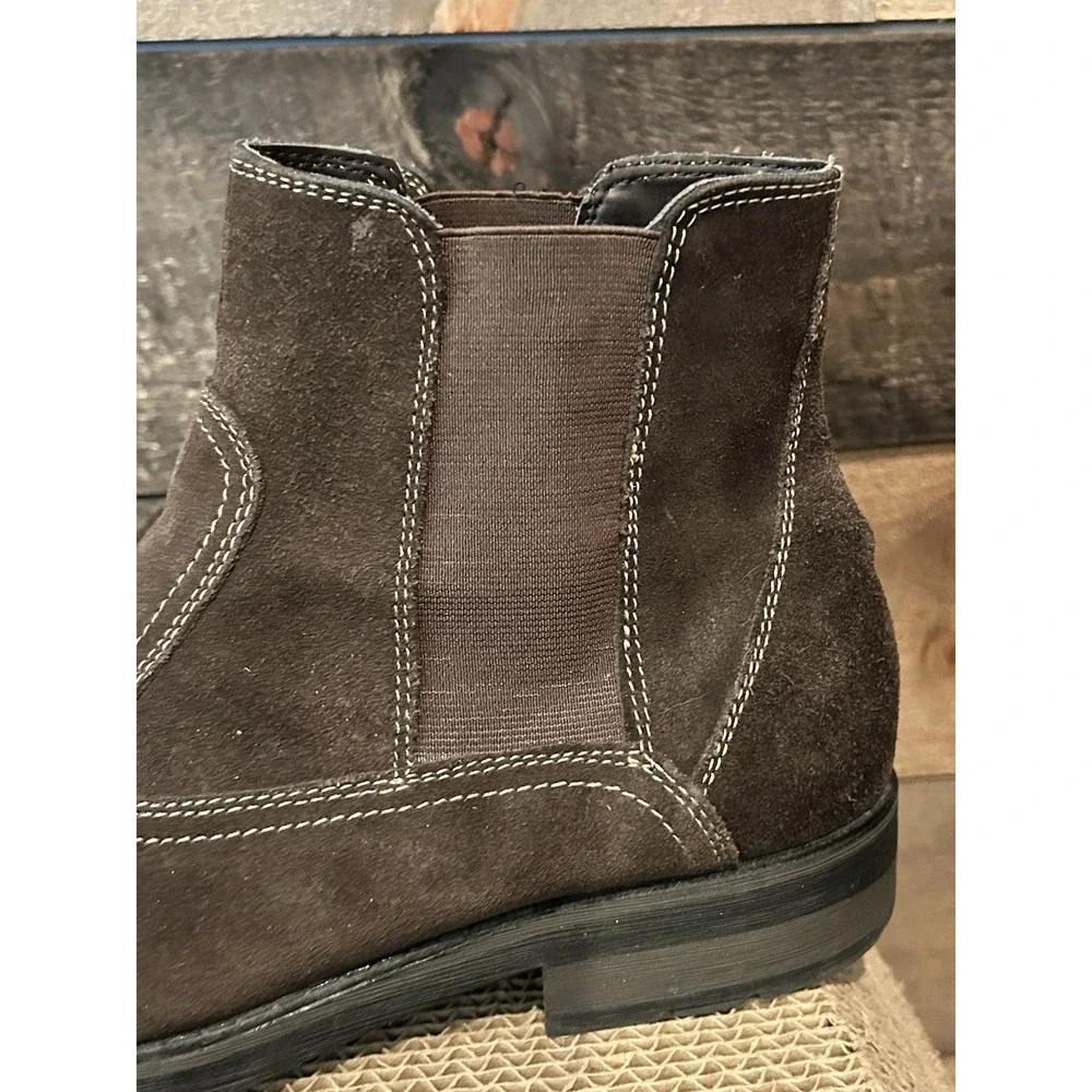 G.‎ H. Bass Men's Malone Brown Suede Chelsea Boots Size 10 M